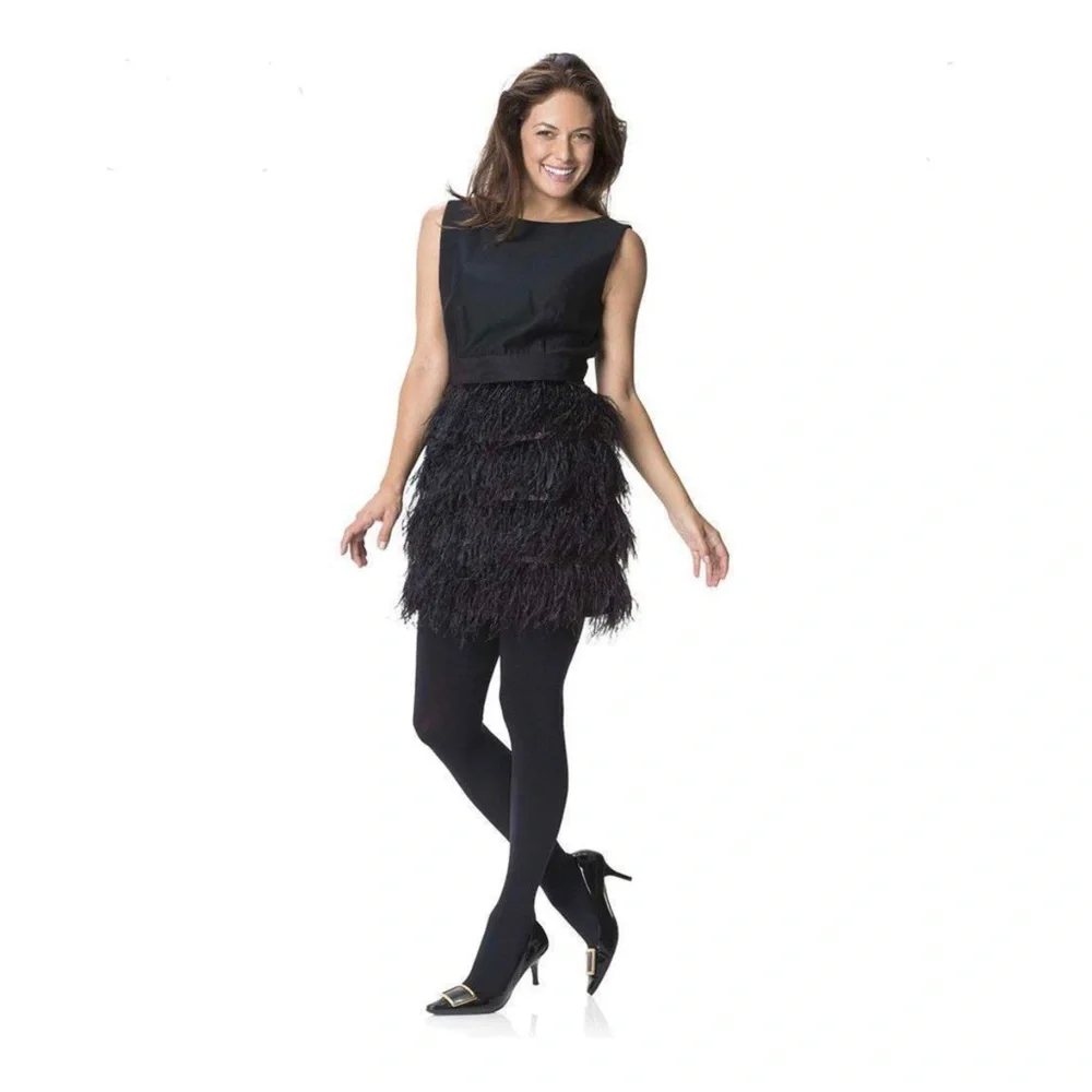 Sail to Sable Black Feathered Dress - Picture 12 of 12